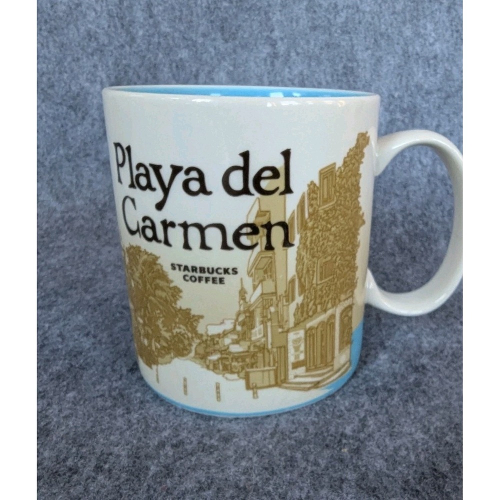 Starbucks Coffee Playa Del Carmen Global Icon Collector Series Mug 16 oz 2016